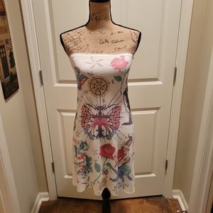 NWT Woman's swim cover up. Lounge wear, unfinished hem, very colorful & unique